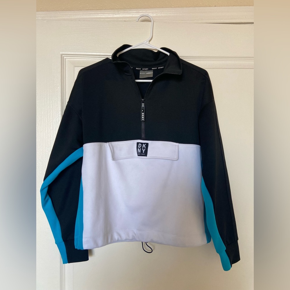 DKNY - Blue/White/Black Sweater Size S